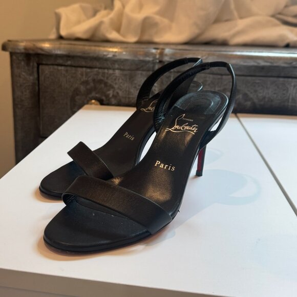 Christian Louboutin O Marylin 85 Leather Sandals - Picture 1 of 10